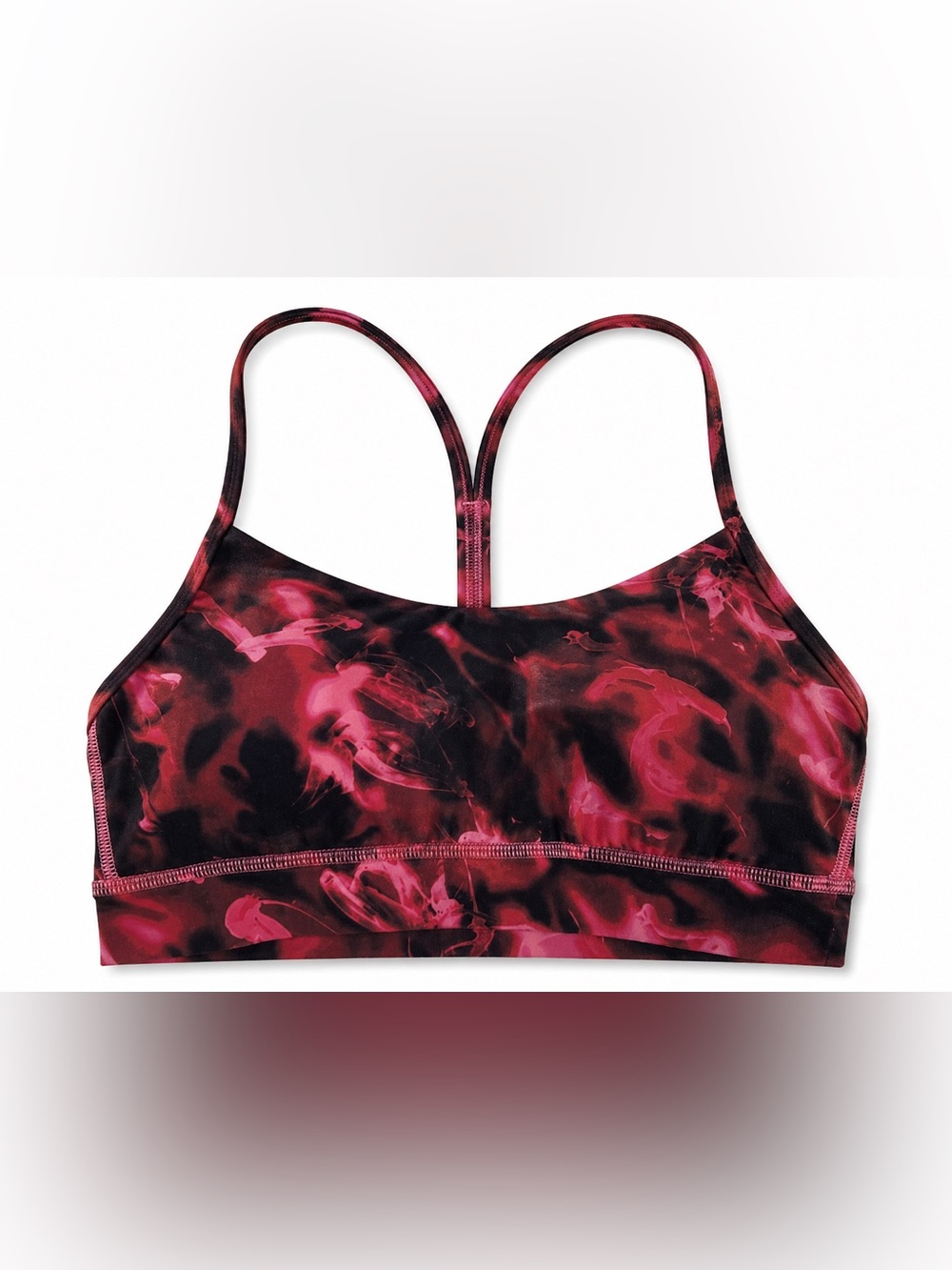 Lululemon flow y bra in Intensity Pink Blossom excellent condition size 4